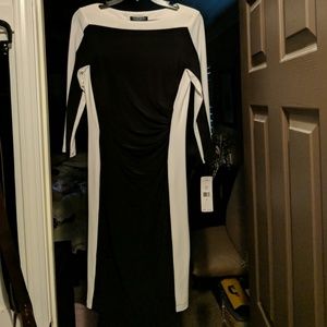New Lauren Ralph Lauren dress w/tags 4 - blk-wht